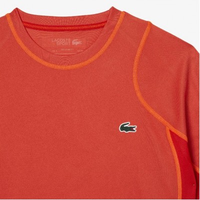 Lacoste Sport Pique T-shirt arancione