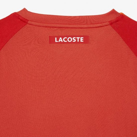 Lacoste Sport Pique T-shirt arancione