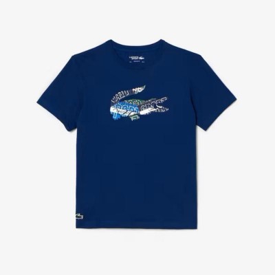 Lacoste Sport Maglietta in maglia blu navy