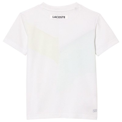 T-shirt Lacoste Sport Regular Fit Senza Cuciture Bianco Verde