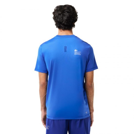 T-shirt Lacoste Sport Slim Fit Blu