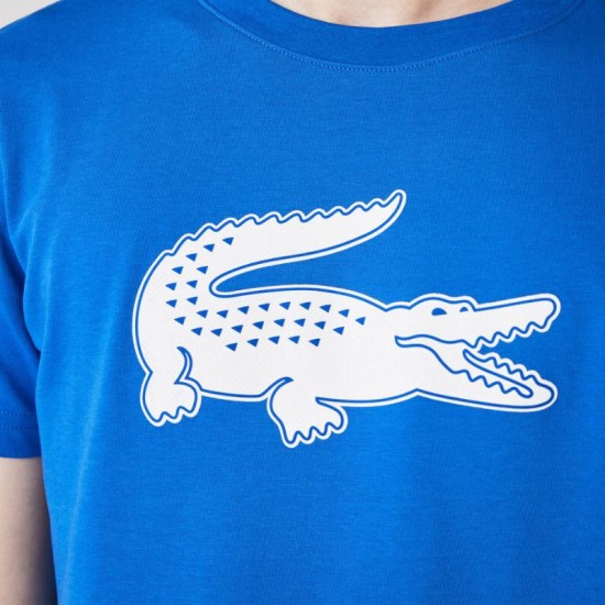 Camiseta azul respiravel lacoste