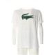 Lacoste Sport T-Shirt respiravel branco verde