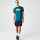 T-shirt Lacoste Sport traspirante verde giallo