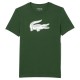 Camiseta Respiravel Lacoste Sport Verde Branco