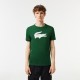 Camiseta Respiravel Lacoste Sport Verde Branco