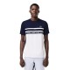 T-shirt Lacoste Ultra Dry bianca blu navy