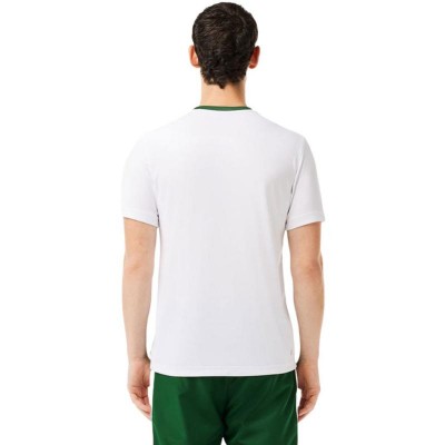 Maglietta Lacoste Ultra Dry Verde Bianco