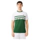 T-Shirt Lacoste Ultra Dry Verde Branco