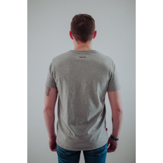 Loco Originale T-Shirt Grigio Borgogna