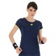 T-shirt Lotto Superfast V Denim Giallo Scuro Acid Donna