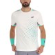 T-shirt Lotto Top IV Bianco Brillante Verde Turchese Verde Grigio