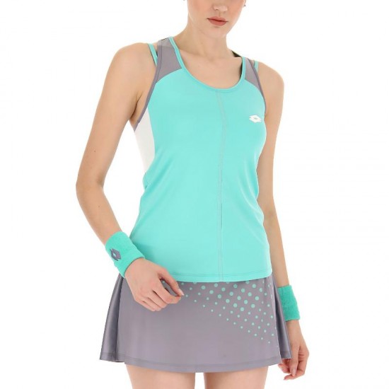 T-shirt Lotto Top IV Verde Turchese Grigio Donna