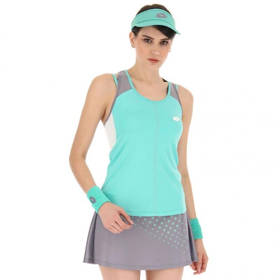 T-shirt Lotto Top IV Verde Turchese Grigio Donna