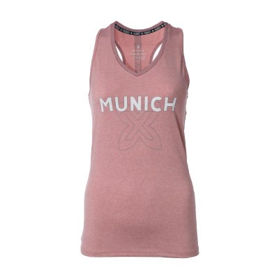 Camiseta feminina rosa de oxigenio de Munique