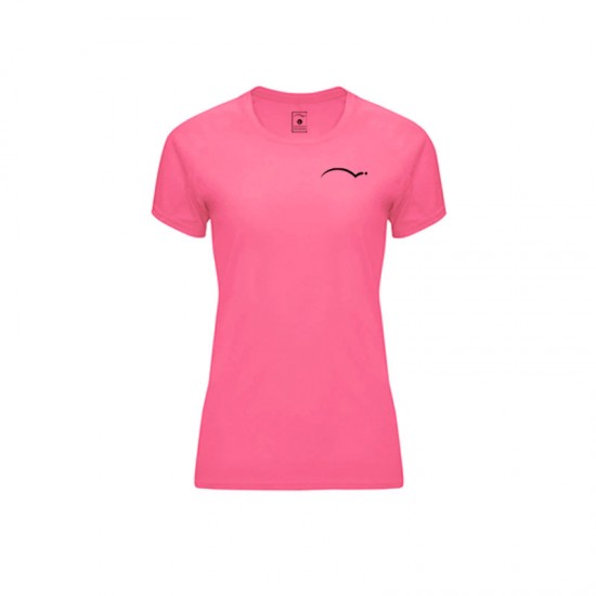 Camiseta PadelPoint Torneio Rosa Fluor Mujer