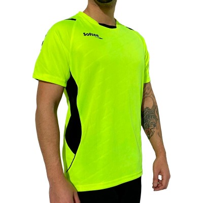 Softee Play T-shirt Giallo Fluor Nero