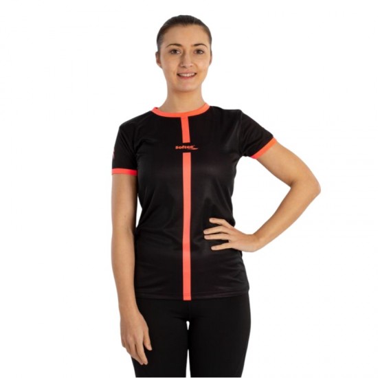 Softee Tipex Black Coral Fluor Maglietta Donna