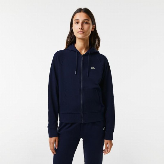 Giacca Lacoste blu navy da donna