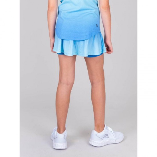 Falda Bidi Badu Colortwist Stampato Ondulato Blu Acqua Junior