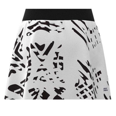 Falda Bidi Badu Melbourne Printed Cut Out Blanco Negro Junior