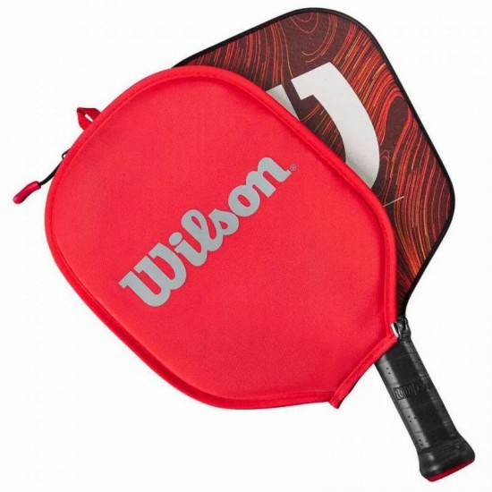 Estojo de Pickleball Vermelho Cinza Wilson