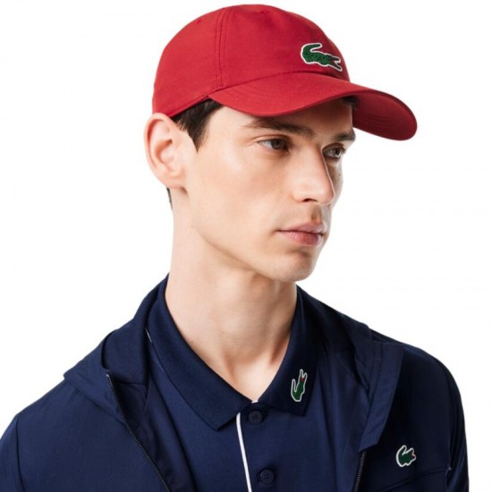 Cappellino Lacoste Djokovic Sport Microfibra Borgogna