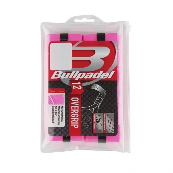 Overgrips Bullpadel Microforato Rosa Fluor 12 Unita