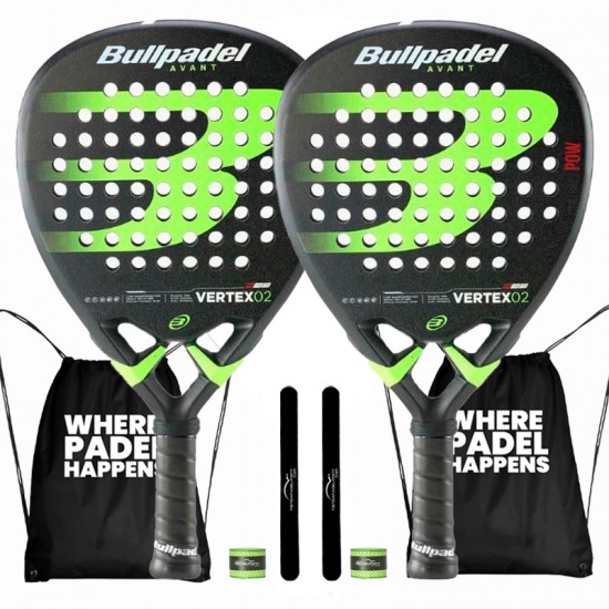 Pacote Bullpadel Vertex 02 X2