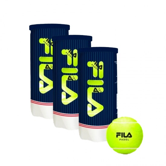 Embalagem de 3 Frascos de Bolas Fila Padel Premium