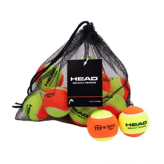 Pack Head Pelotas Beach Tenis 12 Unidades