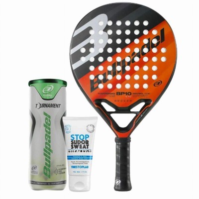 Pack Raquete Bullpadel BP10 EVO 2023 com Magnesio e Bolas