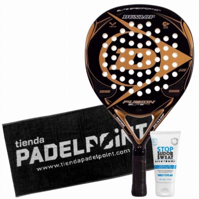 Dunlop Fusion Elite Pro Gold Paddle Pack com Toalha e Magnesio