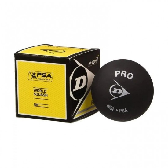 Dunlop Pro Palla da Squash Gialla a Doppia Punta