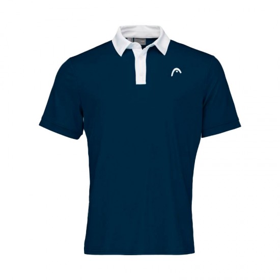 Polo Head Slice Blu Scuro Bianco