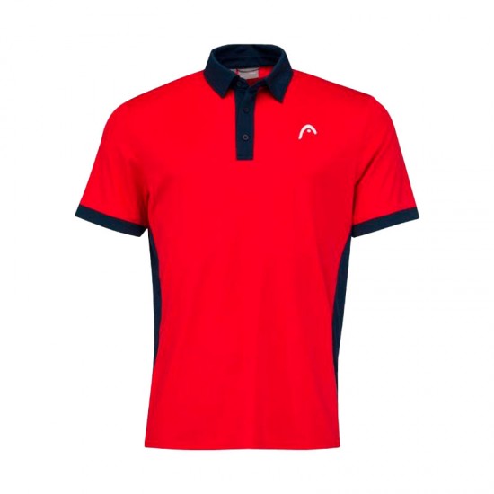 Polo Head Slice Vermelho Azul Escuro