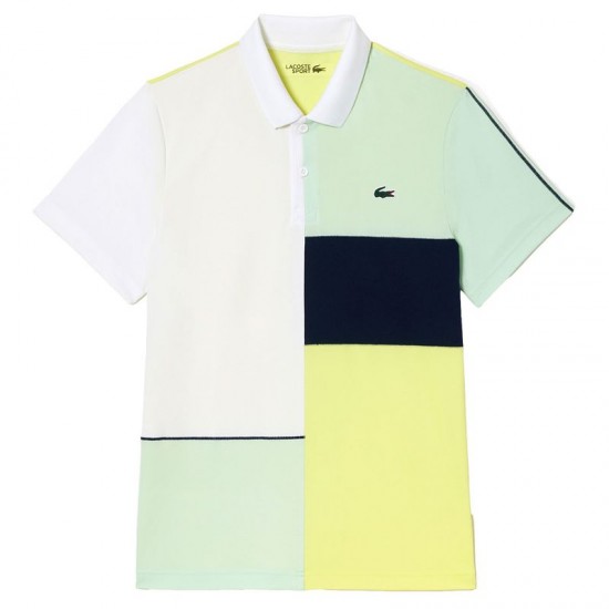 Lacoste Regular Fit Camisa Polo Reciclada Branco Verde