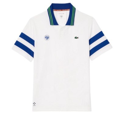 Lacoste Roland Garros Medvedev T-Shirt Polo Marinho Branco