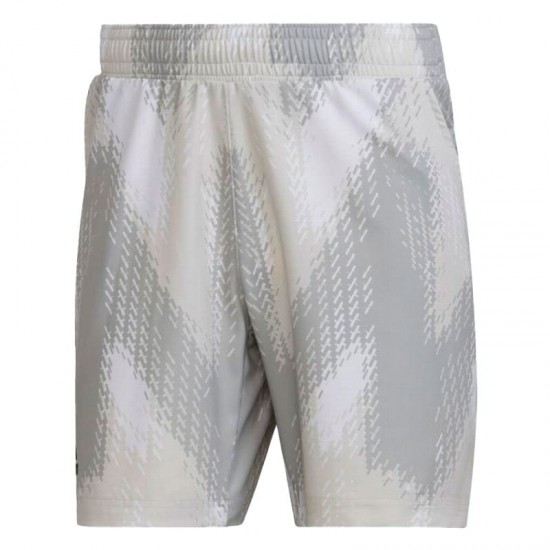 Short Adidas Stampato Blanco Gris