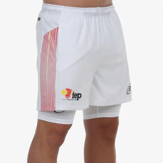 Pantaloncini Bullpadel FEP Elato Blanco