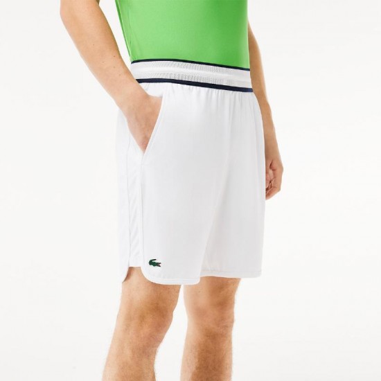 Pantaloncini Lacoste Daniil Medvedev Sport Blanco