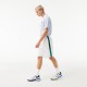 Short Lacoste Sport Listras Laterais Branco Verde