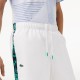 Short Lacoste Sport Listras Laterais Branco Verde