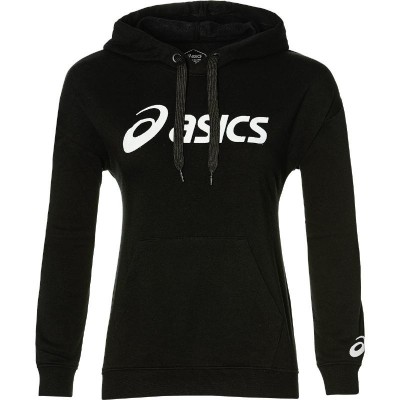 Felpa Asics Logo Grande Donna Nera