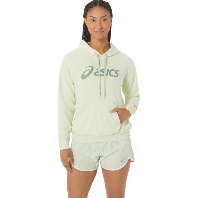 Asics Felpa Logo Grande Verde Chiaro Donna