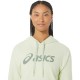 Asics Felpa Logo Grande Verde Chiaro Donna