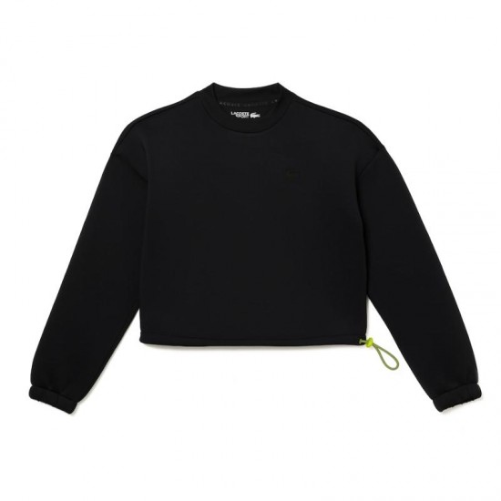 Sweatshirt Lacoste Sport Adjustable Mulheres Negras Ajustaveis