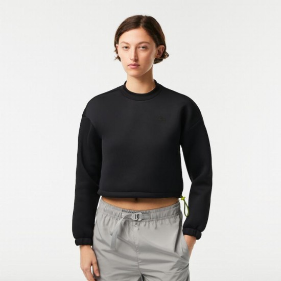 Sweatshirt Lacoste Sport Adjustable Mulheres Negras Ajustaveis