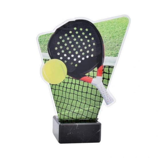 Trofeo Padel in Acrilico 19 cm