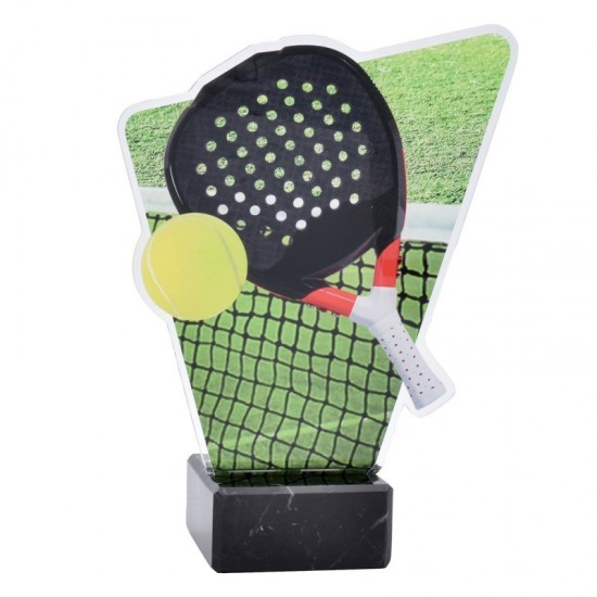 Trofeo Padel in Acrilico 21 cm